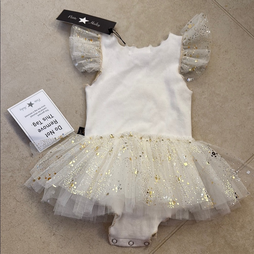 Petite Hailey Tutu Dress Bodysuit - Picture 4 of 4